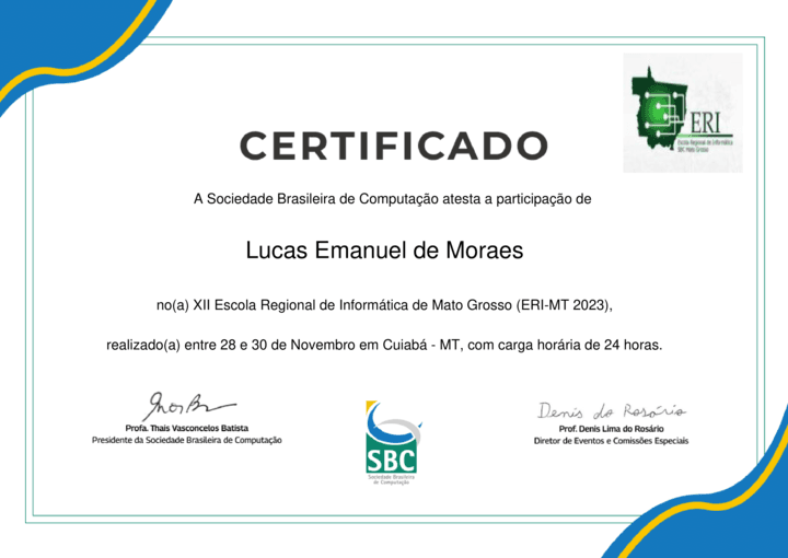 Certificado ERIMT