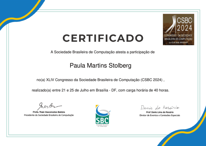 Certificado CSBC 2024