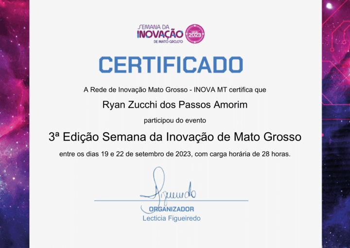Certificado Semana da Inovação