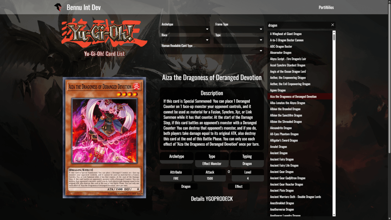 Yu-Gi-Oh! Card List